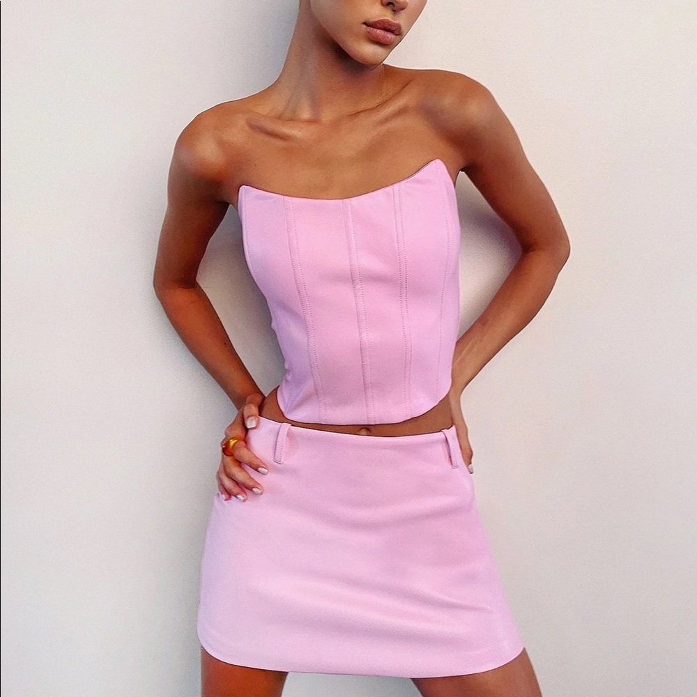Tiger Mist Pink Cayenne Skirt Set